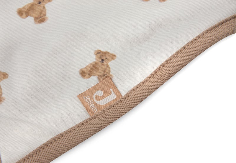 Jollein Bib Bandana Teddy Bear GOTS (2pack) - Image 3